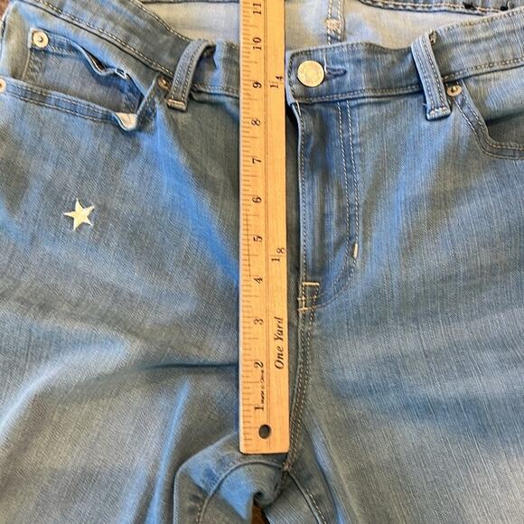 Gap Denim Embroidered Stars Legging Jeans Size 14/32 Tall - Picture 5 of 7